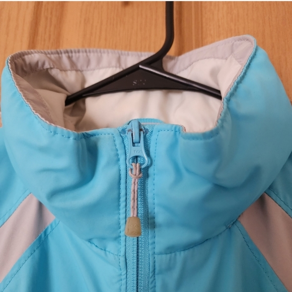 Columbia Blue Colorblock Windbreaker Raincoat - Picture 7 of 15